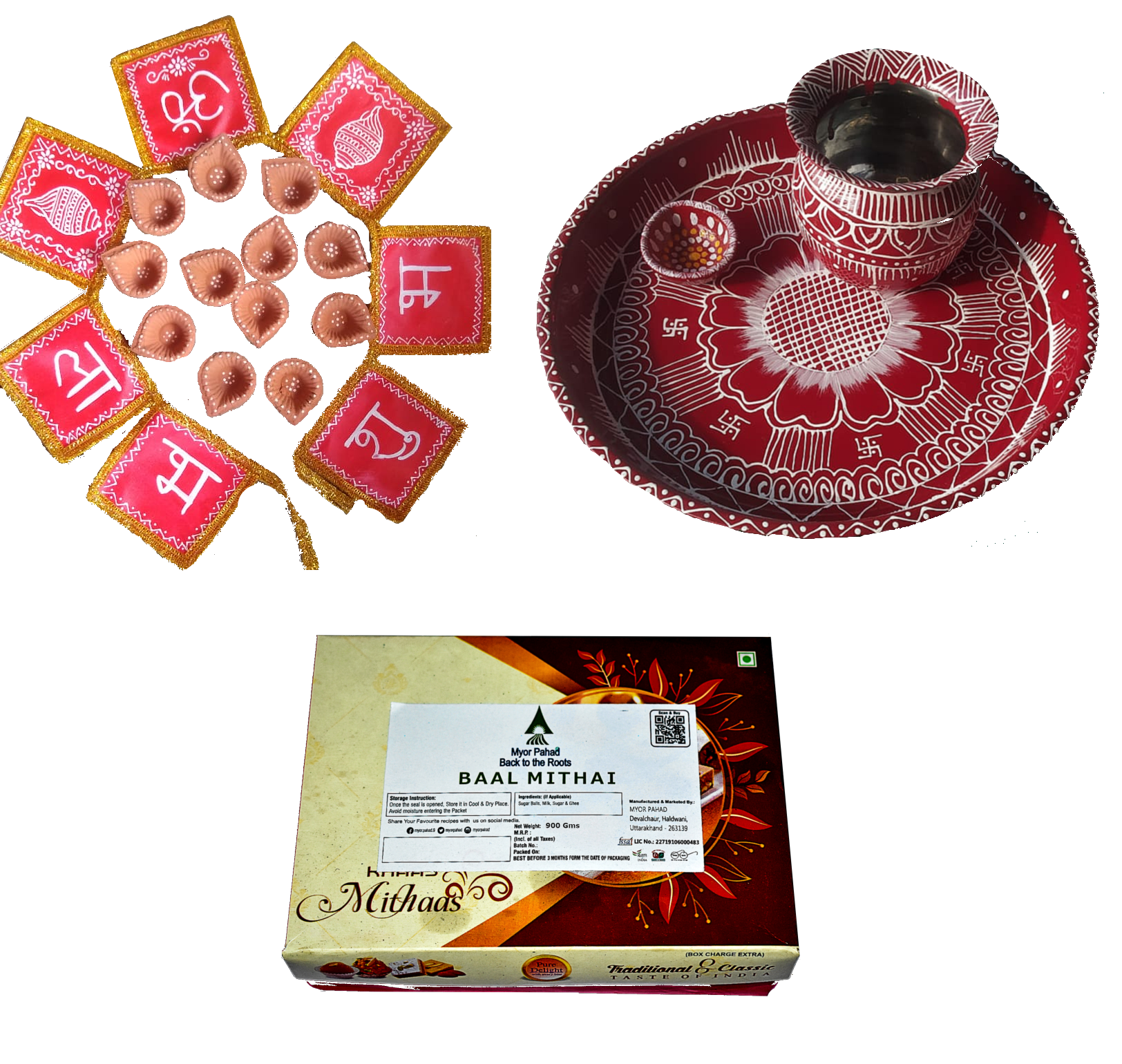 Ghasitaram's Assorted Fresh Dryfruit Mithai Gift Box (400gms) for Diwali Sweets  Gift Box -